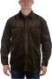 Gant Bruine Fluweelsovershirt Brown Heren - Thumbnail 1