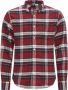 Gant casual overhemd met borstzak wijde fit rood geruit katoen - Thumbnail 1