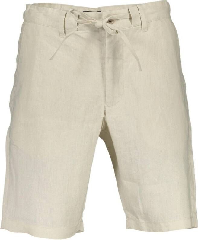 Gant Stijlvolle Bermuda Shorts met Meerdere Zakken Beige Heren