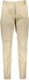 Gant Beige Herenbroek 4 Zakken Knoop Rits Logo Beige Heren - Thumbnail 1