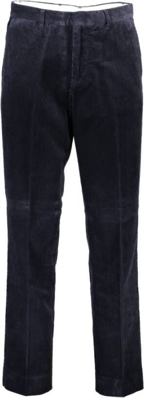 Gant Slimme Blauwe Katoenen Broek voor Heren Blauw Heren