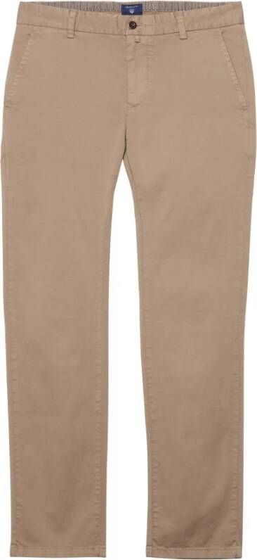 Gant Chinos slank Beige Heren