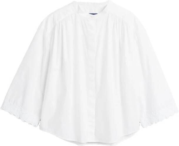 Gant Comfortabele en stijlvolle katoenen damesoverhemd White Dames
