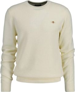 Gant Creweck Sweater Beige Heren