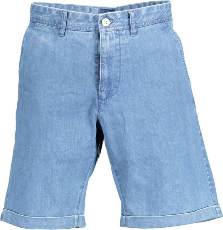 Gant Blauwe Bermuda Shorts voor Heren met Logo Blue Heren