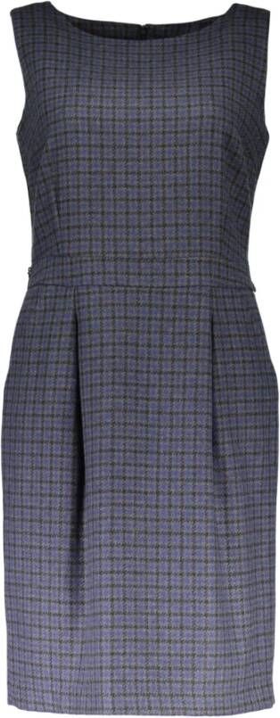 Gant Blauwe Korte Jurk Brede Schouders Ele Gray Dames