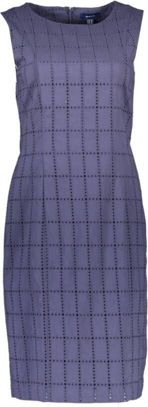 Gant Midi Dresses Blauw Dames
