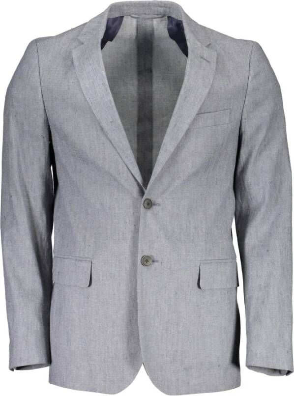 Gant Klassieke Herenjas Grijs Lange Mouw Gray Heren