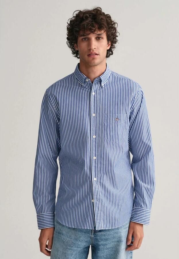 Gant Regular fit vrijetijdsoverhemd met streepmotief model 'POPLIN' - Foto 20