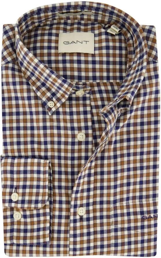 Gant Overhemd Twill Gingham Multicolour