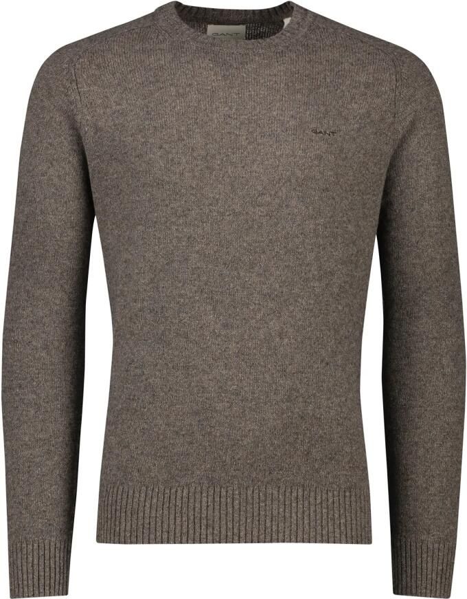 Gant Trui met ronde hals WOOL BLEND C-NECK in gemêleerde look