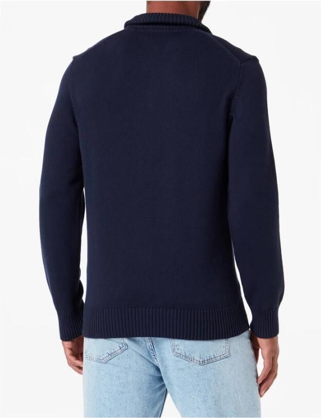 Gant Schipperstrui CASUAL COTTON HALFZIP met geborduurd grafisch logo op de borst - Foto 3