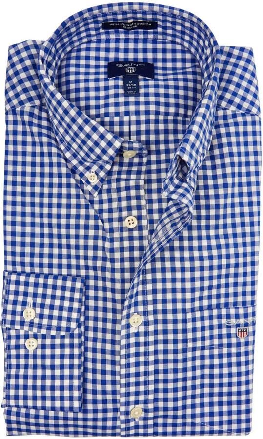Gant Geruit overhemd Gingham met een afgeronde zoom - Foto 2