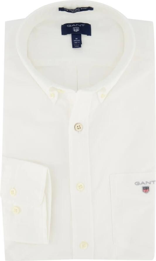 Gant Overhemd met lange mouwen Oxford met logoborduursel op de borstzak - Foto 5