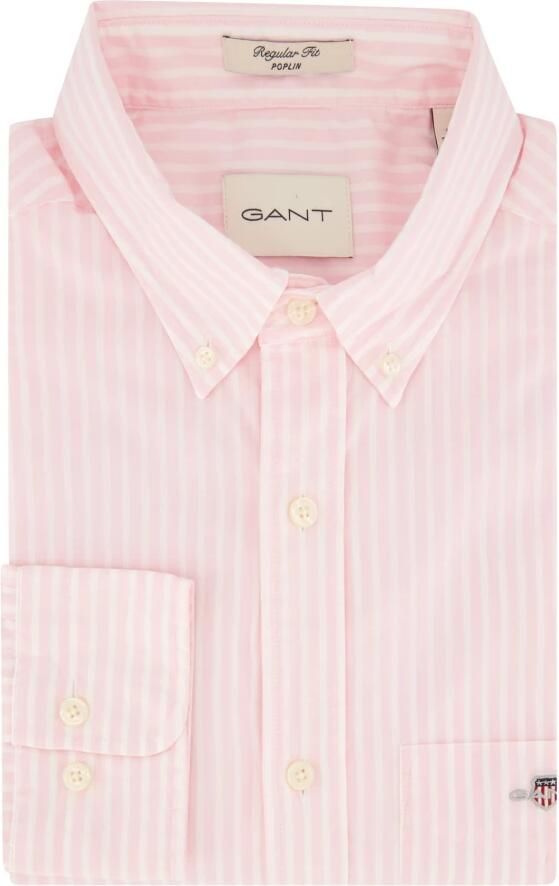 Gant Regular fit vrijetijdsoverhemd met streepmotief model 'POPLIN' - Foto 2