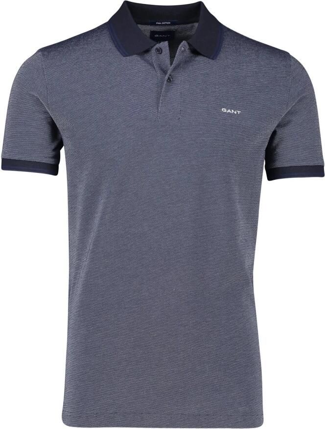 Gant Regular fit poloshirt met labelstitching model 'OXFORD'