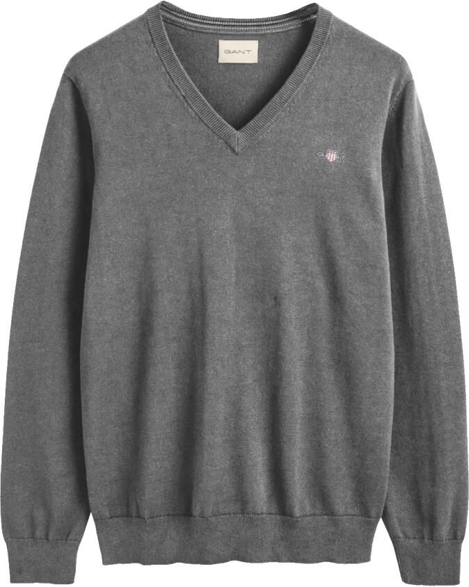 Gant Trui met V-hals CLASSIC COTTON V-NECK Premium gebreide jersey van zacht 100% katoen overgangstrui - Foto 16