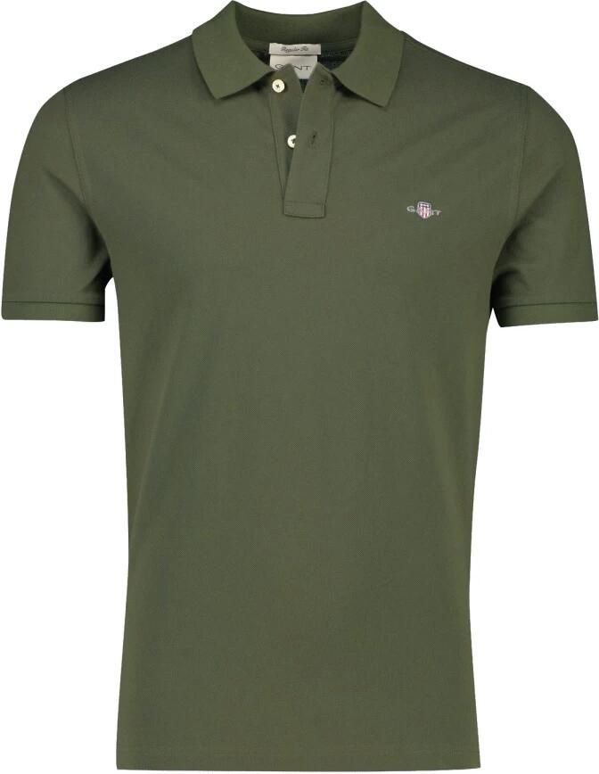 Gant Regular fit poloshirt met labelstitching model 'SHIELD'