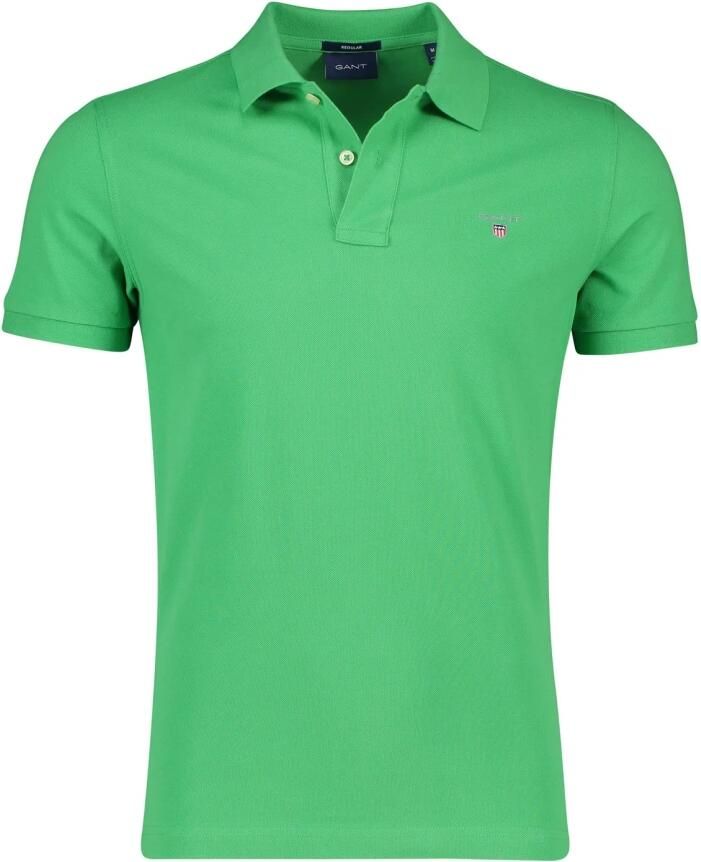 Gant Groene poloshirt met korte mouwen Green Heren