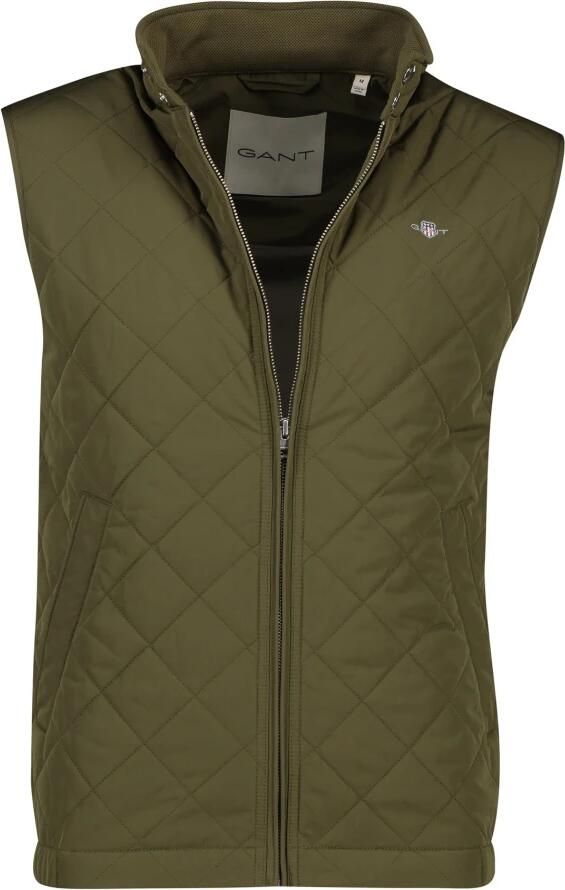 Gant Bodywarmer QUILTED WINDCHEATER VEST met wattering van gerecycled polyester