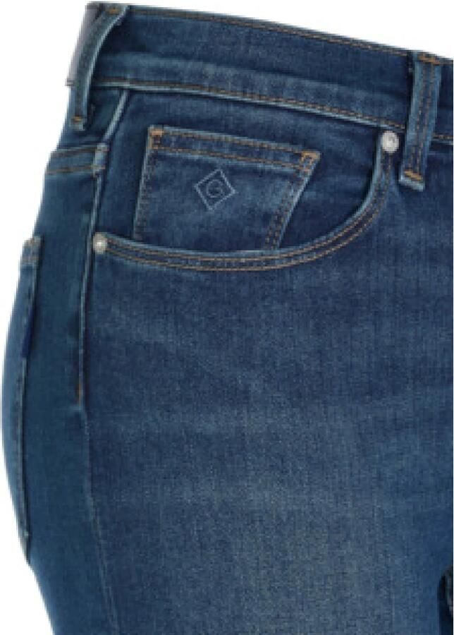 Gant Lichtblauwe Katoenen Jeans met Vervaagd Effect Blauw Heren - Foto 2