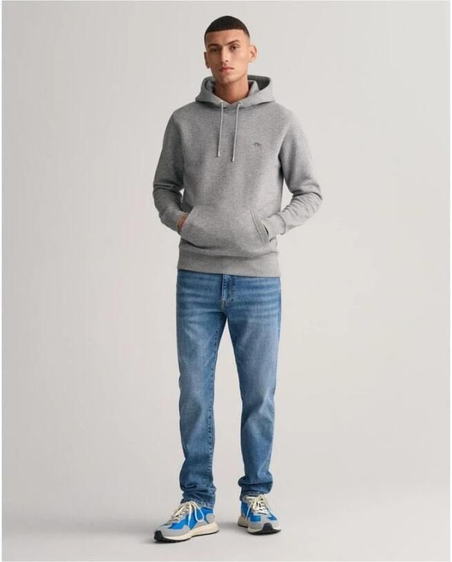 Gant Hoodie REG SHIELD HOODIE met logoborduursel op borsthoogte - Foto 8