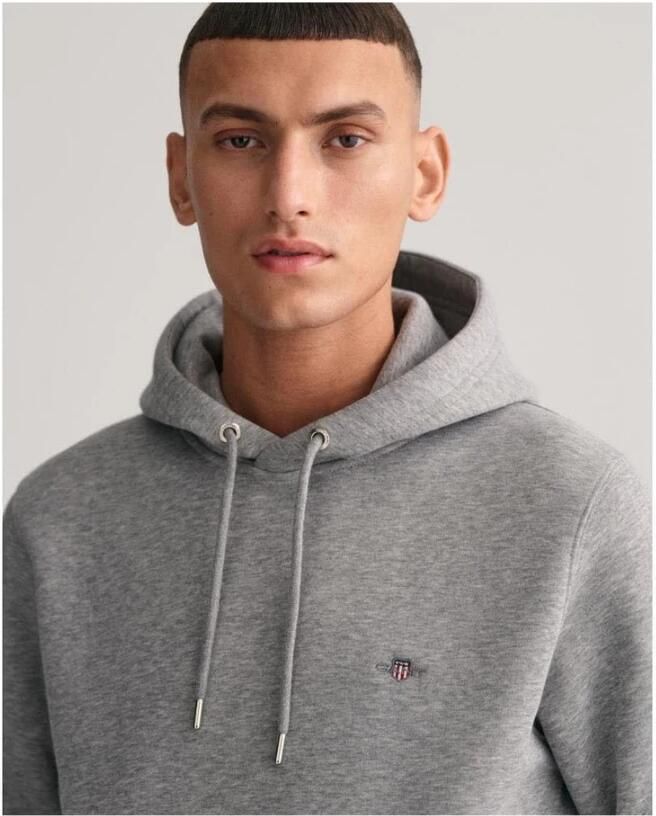 Gant Hoodie REG SHIELD HOODIE met logoborduursel op borsthoogte - Foto 7