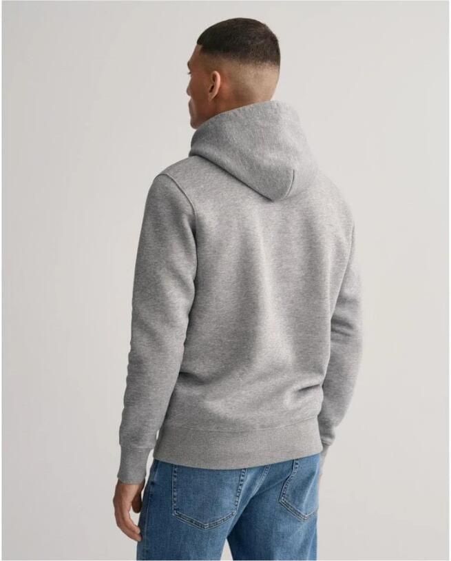 Gant Hoodie REG SHIELD HOODIE met logoborduursel op borsthoogte - Foto 9