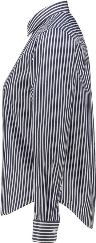 Gant Overhemdblouse REG POPLIN STRIPED SHIRT met een klein geborduurd logo op de borst - Foto 2