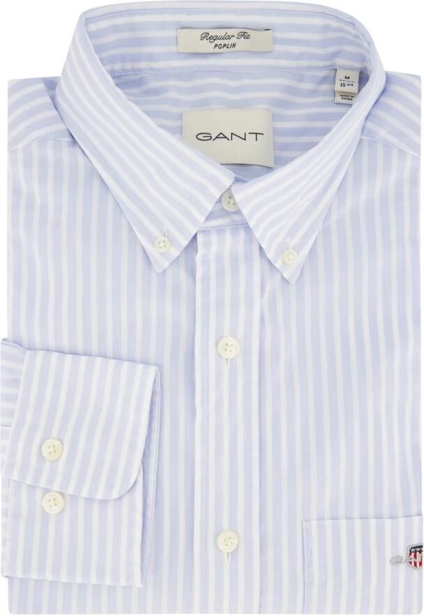 Gant Regular fit vrijetijdsoverhemd met streepmotief model 'POPLIN' - Foto 19