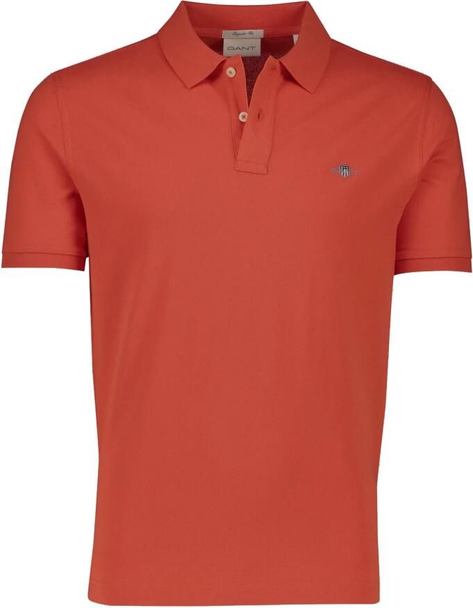 Gant Regular fit poloshirt met labelstitching model 'SHIELD' - Foto 3