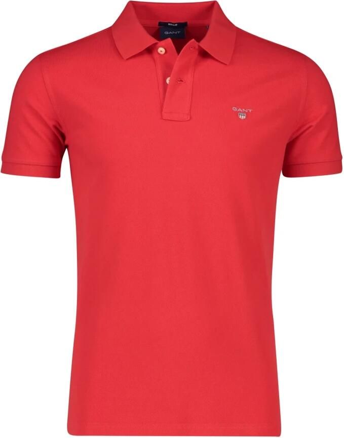 Gant Poloshirt ORIGINAL PIQUE SS RUGGER met platgebreide kraag