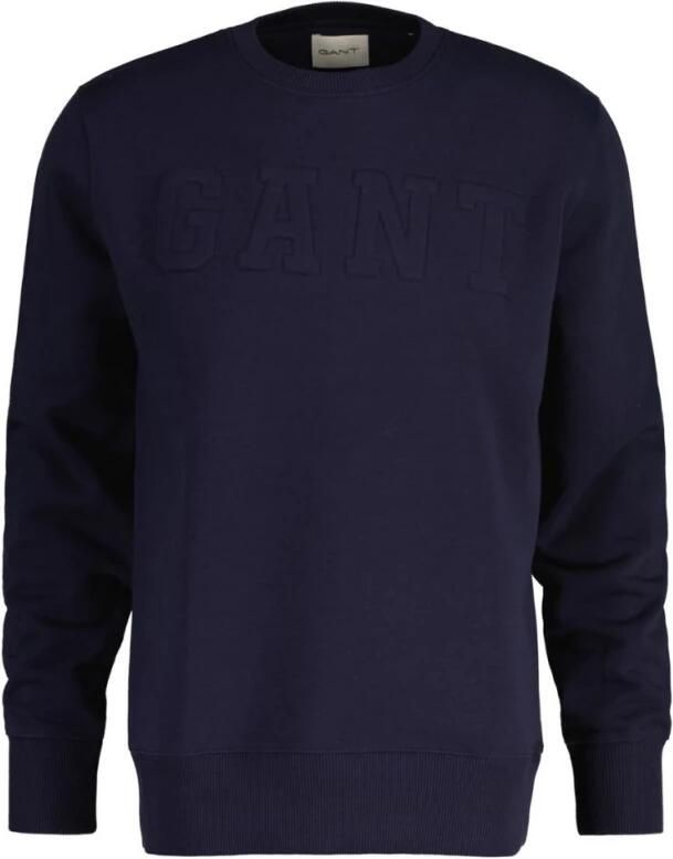 Gant Sweatshirt EMBOSSED C-NECK SWEAT een verheven -grafiekembossing op de borst - Foto 6