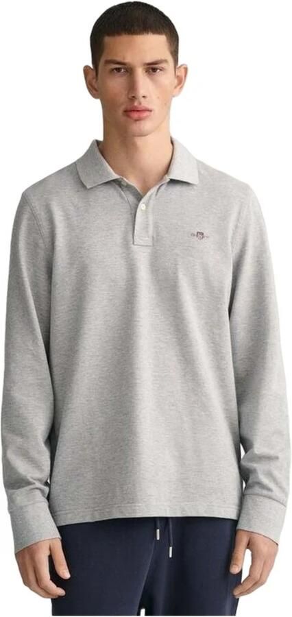 Gant Polo Shirt Lange Mouw Regular Shield piqué poloshirt met lange mouwen - Foto 18