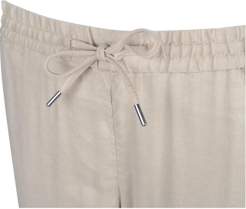 Gant Stijlvolle Linnen Sweatpants voor een Comfortabele Zomer Beige Dames