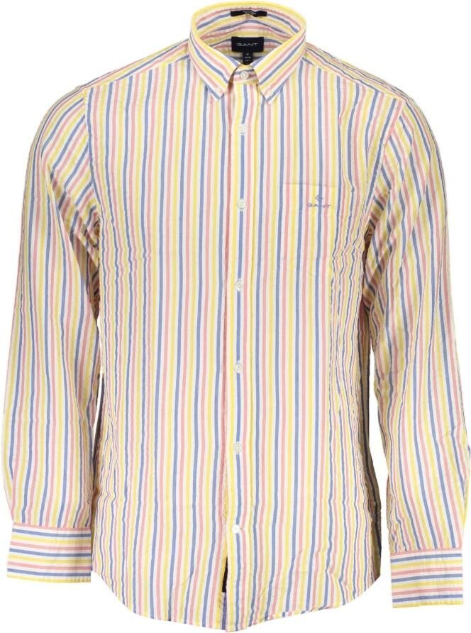 Gant Wit Overhemd Lange Mouw Button Down Multicolor Heren