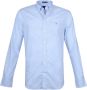 Gant Gecontroleerd shirt met lange mouwen Blauw Heren - Thumbnail 2