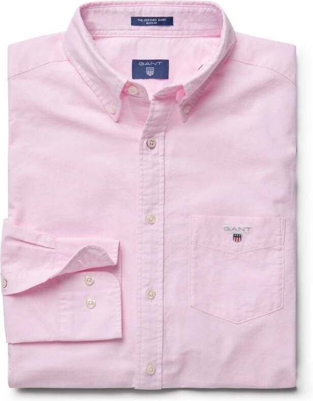 Gant Casual Roze Overhemd Pink Heren