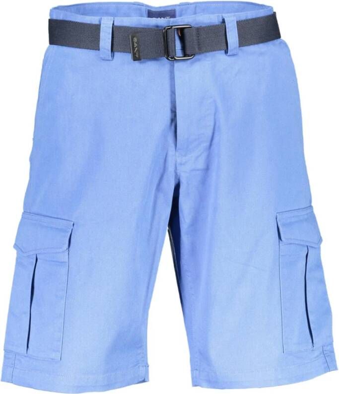 Gant Lichtblauwe Katoenen Jeans Pant Bermuda Blue Heren