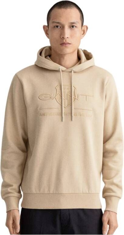 Gant Hoodie Beige Heren