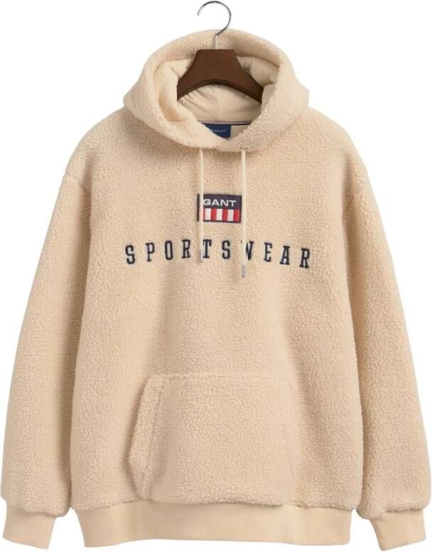 Gant Hoodie Fleece off-White Beige