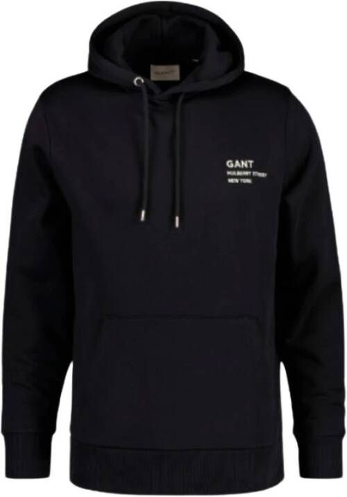 Gant Hoodies Zwart Heren