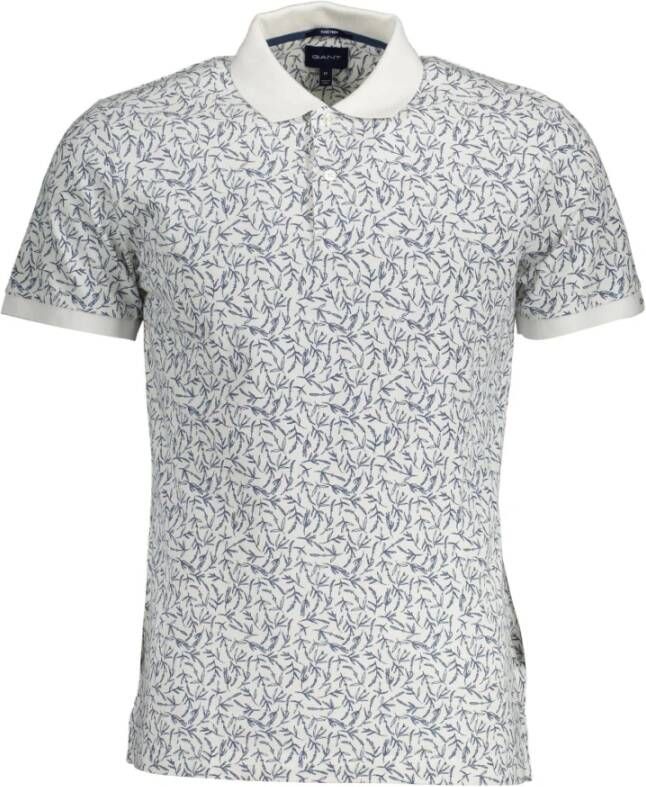 Gant Klassiek Wit Katoenen Polo Shirt White Heren
