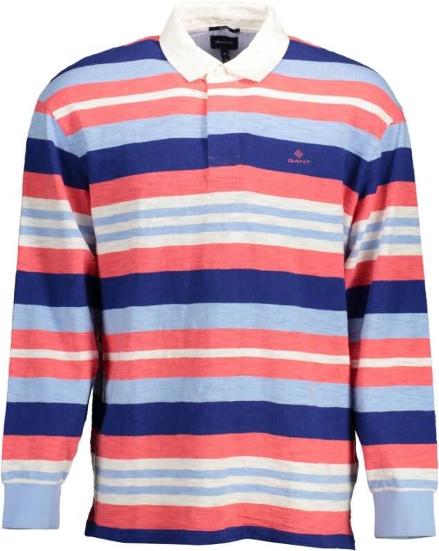 Gant Ele e polo met lange mouwen en contrasterende details Multicolor Heren