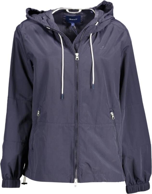Gant Blauwe Polyamide Jassen Jas Stijlvol Model Blue Dames