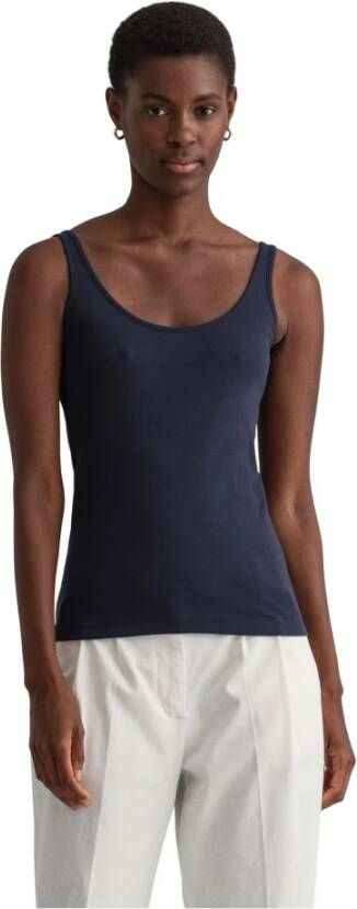 Gant Mouwloze tops Blauw Dames