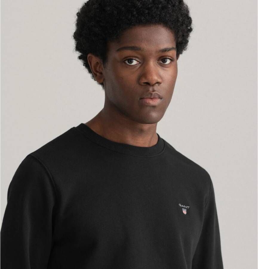 Gant Origineel C-hals sweatshirt Zwart Heren