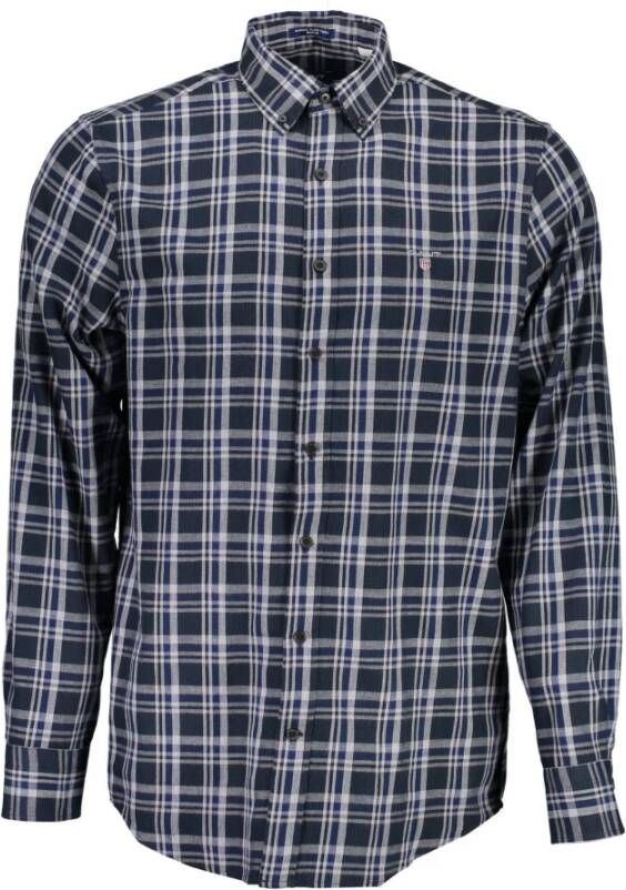Gant Stijlvol Blauw Overhemd met Lange Mouwen Multicolor Heren