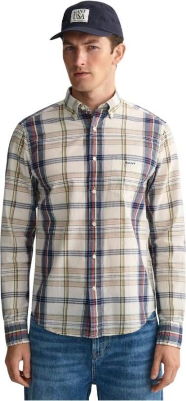 Gant Overhemd Blauw Heren