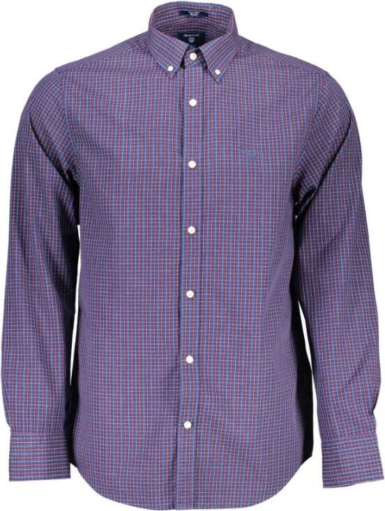 Gant Blauw Ele Overhemd met Lange Mouwen Blue Heren